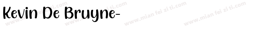 Kevin De Bruyne字体转换